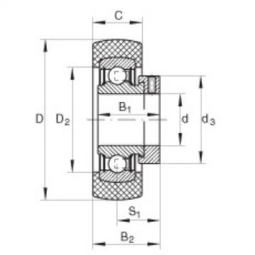FAG Radial insert ball bearings - RABRA30/62-XL-FA106