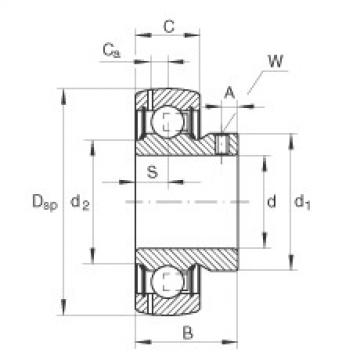 FAG Radial insert ball bearings - GAY25-XL-NPP-B