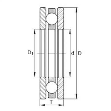 FAG Axial deep groove ball bearings - 4416