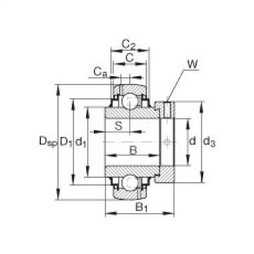 FAG Radial insert ball bearings - G1104-KRR-B-AS2/V
