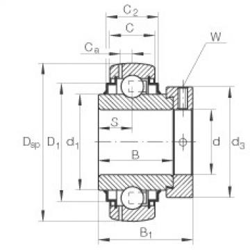 FAG Radial insert ball bearings - GE20-XL-KLL-B