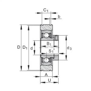 FAG Radial insert ball bearings - PE20-XL