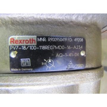 REXROTH PV7-18/100-118RE07MD0-16-A234 R900950419 VARIABLE VANE HYDRAULIC pumps