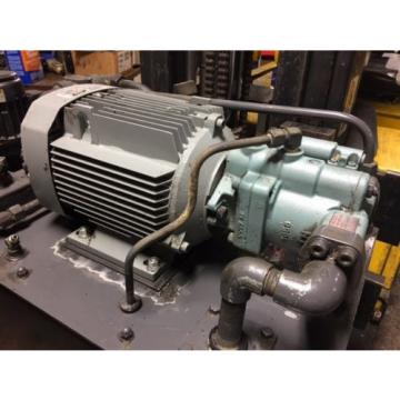 Nachi 5 HP Hydraulic Unit, Nachi Piston Pump # PVS-1B-22N1-U-2408P, Used