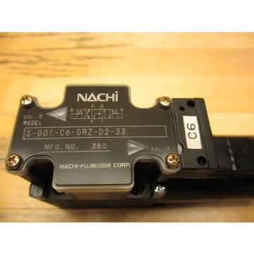 Nachi Hydraulic Solenoid Valve Origin OLD STOCK S-G01-C6-GRZ-D2-33