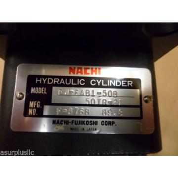 NACHI HYDRAULIC CYLINDER FJ-FAB1-50B-50TR-21  50mm BORE 50mm STROKE  NOS