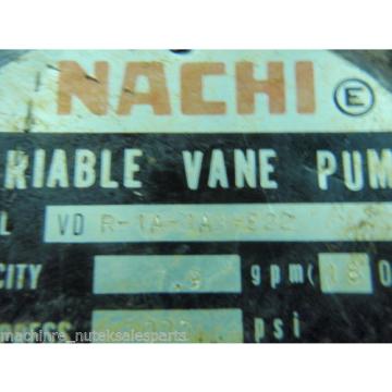 Nachi Variable Vane Pump VDR-1A-1A3-E22 _ VDR1A1A3E22