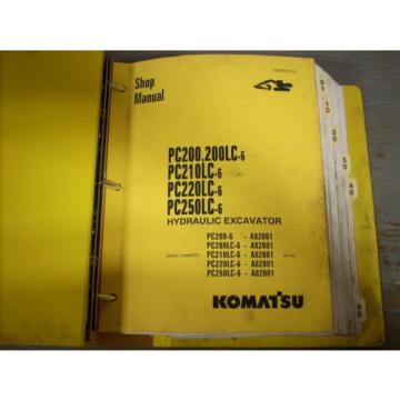 Komatsu Shop Manual PC200 PC200 PC210 PC220 PC250 Hydraulic Excavator
