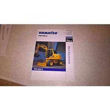 komatsu pw75r-2 excavator sale brochure