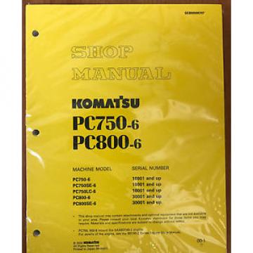 Komatsu PC750-6/LC/SE-6, PC800-6 PC800SE-6 Excavator Service Shop Repair Manual