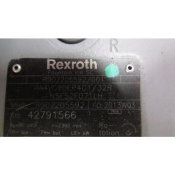 Origin REXROTH R902205592/001 AA4VG90/32 AXIAL PISTON VARIABLE HYDRAULIC pumps