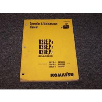 Komatsu D32E-1 D32P-1 Bulldozer Dozer Crawler Owner Operator Maintenance Manual