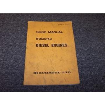 Komatsu 2G84 2G90 Gasoline Gas Engine Workshop Shop Service Repair Manual Guide
