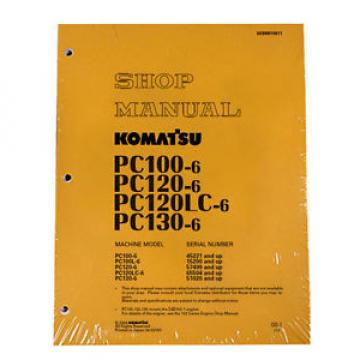 Komatsu Service PC120LC-6, PC130-6 Shop Manual NEW