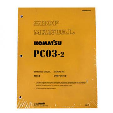 Komatsu Service PC03-2 Shop Manual Repair Book NEW