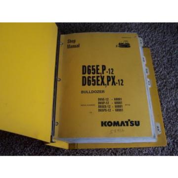 Komatsu D65E P-12 D65EX PX-12 Billdozer Dozer 60001-  Service Shop Repair Manual