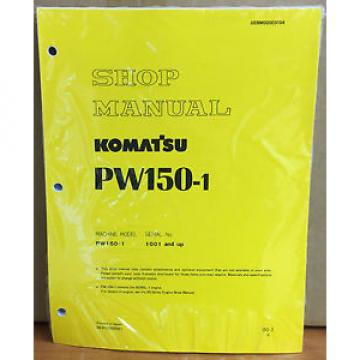 Komatsu Service PW150-1 Excavator Shop Manual NEW REPAIR