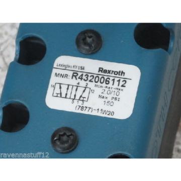 REXROTH R432006112  24VDC 4-PIN VALVE Origin NO BOX