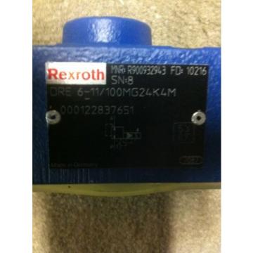 REXROTH DRE6-11/100MG24K4M HYDRAULIC PRESSURE REDUCING VALVE Origin R900932943