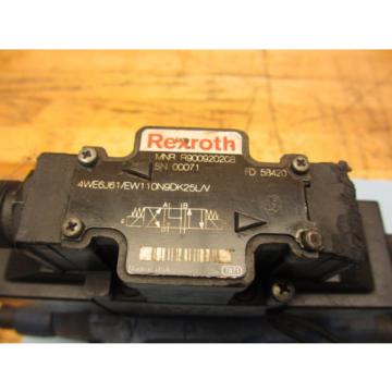 Rexroth 4WEH22J76/6EW110N9ETDK25L/V Hydraulic Directional Valve R978891301