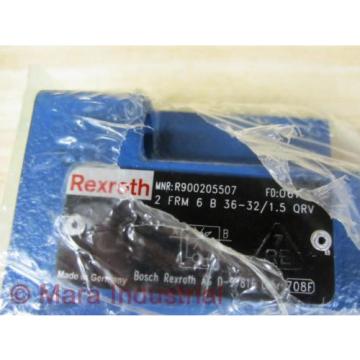 Rexroth Mexico Egypt Bosch R900205507 Valve 2 FRM 6 B 36-32/1.5 QRV