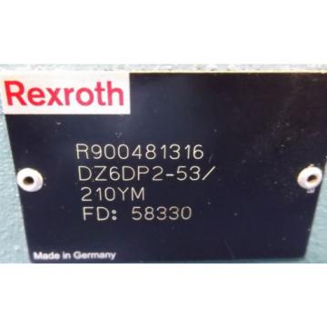 REXROTH PRESSURE REDUCER VALVE  R900481316
