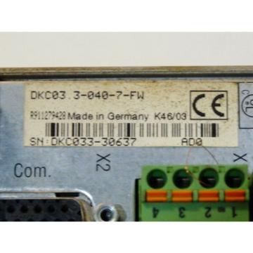 Rexroth Greece Australia Indramat DKC03.3-040-7-FW Eco-Drive Frequenzumrichter Serien Nr. DKC033-