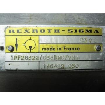 Origin REXROTH SIGMA GEAR pumps # 1PF2G322/038LN07VHN
