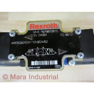 Rexroth Korea France Bosch R978872815 Valve 4WE6G62/EW110N9DA/62 - New No Box