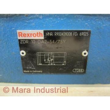 Rexroth Canada Korea Bosch R900438008 Valve ZDR 10 DA2-54/75Y - New No Box