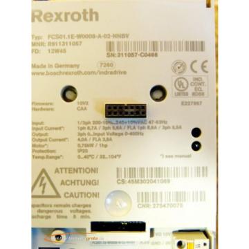 Rexroth Australia Japan FCS01.1E-W0008-A-02-NNBV IndraDrive Frequenzumrichter   &gt;ungebraucht!&lt;