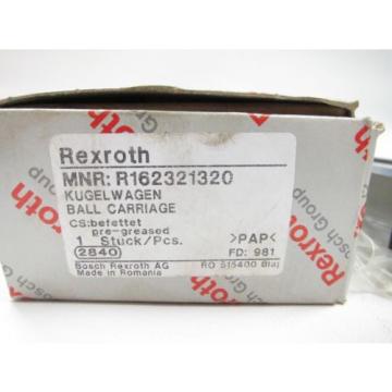 origin Rexroth R162321320 Ball Carriage Linear Runner Block 