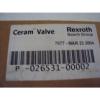 REXROTH CERAM VALVE P-026531-00002
