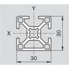 Bosch USA Australia Rexroth 30x30 3N, 8mm, Aluminium Extrusion (Cut to Length)