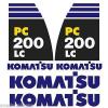 Komatsu PC200-8LC Decals Stickers New Repro Decal Kit #1 small image