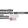 New Komatsu Wheel Loader WA320 Decal Set with Avance Decals #1 small image