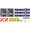 KOMATSU PC340LC DIGGER DECAL STICKER SET #1 small image