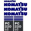 Komatsu PC 220 LC Excavator Decal Set #1 small image