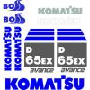 Komatsu Decals for Backhoes, Wheel Loaders, Dozers, Mini-excavators, and Dumps #7 small image