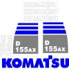 Komatsu Decals for Backhoes, Wheel Loaders, Dozers, Mini-excavators, and Dumps