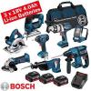 Bosch 18 volt cordless 8 piece li-on kit BOS18VKIT9