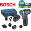 Bosch GSR 12V-15 FC 12V Flexi-Click Drill Driver with 4x Chucks &amp; 2x 2.0Ah Batts #1 small image