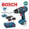 Bosch Wireless GSB18V-LI 18V Combi Drill 2x Batteries Charging Bay &amp; Inverter #2 small image