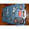 Bosch 18 volt lithium drill set w/2 batts, 30 minute peak charger and hard case #1 small image
