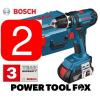 2 x Bosch GSR 18-2-Li PLUS LS PRO Combi Cordless Drills 06019E6170 3165140817769 #1 small image