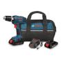 Bosch DDB180BKIT-BNDL 18V 1.3 Ah Cordless Lithium-Ion 3/8 in,KitContractor Bag #1 small image