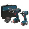 Drill Drivers Bosch 18 Volt Lithium Ion Compact Tough Kit Fix Wood Tool Set NEW #1 small image