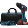 Bosch Lithium-Ion Drill/Driver Cordless Power-Tool Kit 1/2in 18V Keyless BLUE #1 small image