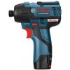 Impact Driver Tool Kit 12-Volt MAX Cordless Variable Speed 2600 RPM 1/4&#034; Bosch #3 small image