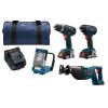 New Bosch,4-Tool,18 Volt, Lithium Ion,Cordless Combo Kit,Soft Case,Drill, Driver #1 small image